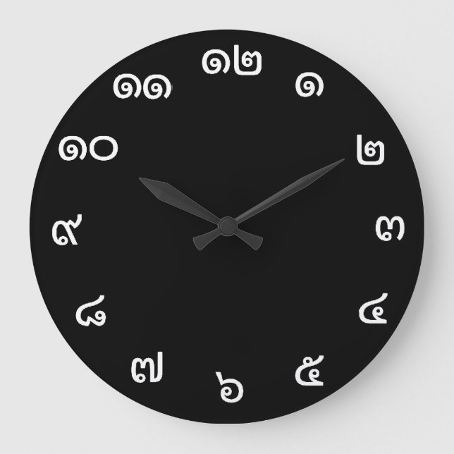 Reloj de pared de números tailandeses personalizab (Anverso)
