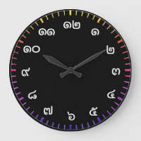 Reloj de pared de números tailandeses personalizab