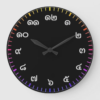 Reloj de pared de números tailandeses personalizab
