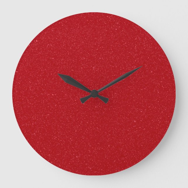 Reloj de pared de ocre rojo de tomate personalizad (Anverso)