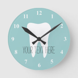 Reloj de pared de oficina para dentistas con logo 