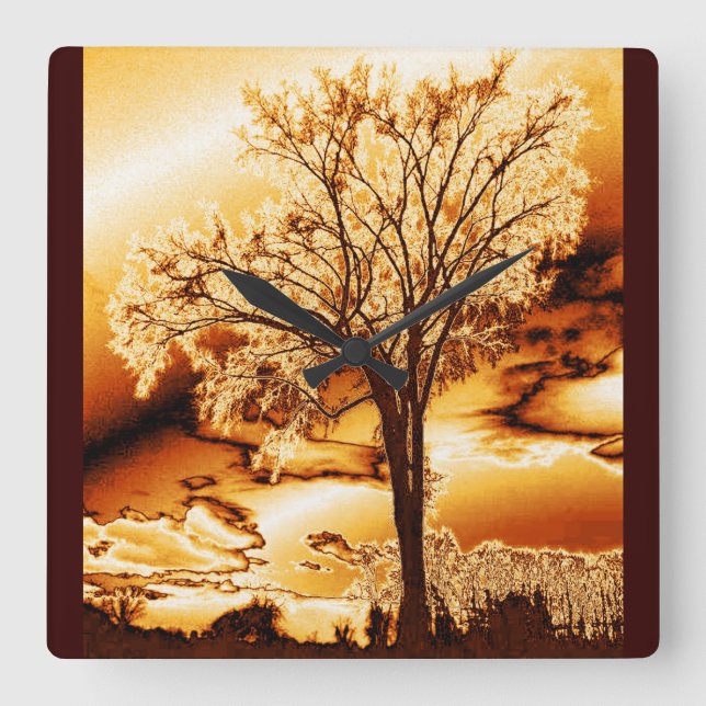 Reloj de pared de oro fundido (Anverso)