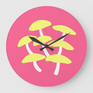 Reloj de pared de ostra dorada