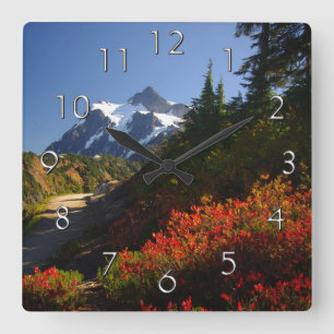 Reloj de pared de otoño