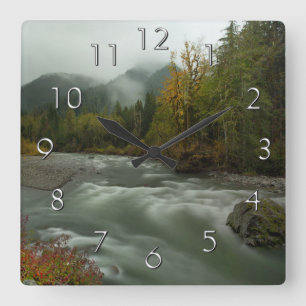 Reloj de pared de otoño