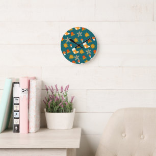 Reloj de pared de otoño