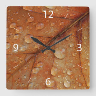 Reloj de pared de otoño