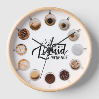 Reloj de pared de paciente líquido