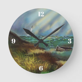 Reloj de pared de paisaje de playa