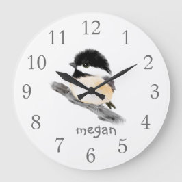 Reloj de pared de pájaros de pollo personalizado