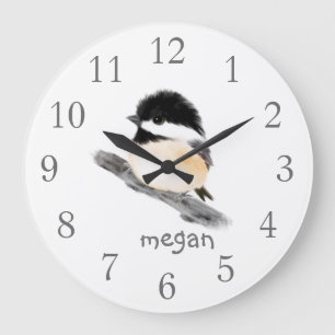 Reloj de pared de pájaros de pollo personalizado