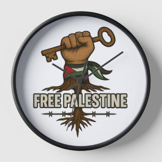 Reloj de pared de Palestina Libre – Símbolo de Esp