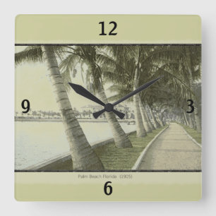 Reloj de pared de Palm Beach Florida de 1905