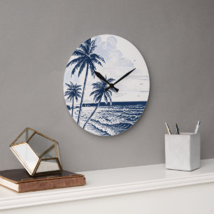 Reloj de pared de palmeras costeras - Arte de play