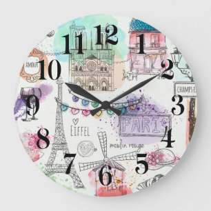 Reloj de pared de París