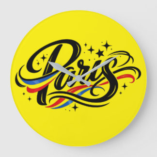 Reloj de pared de París – Diseño artístico de la T