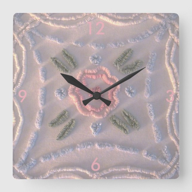 Reloj de pared de Pastel Chenille (Anverso)