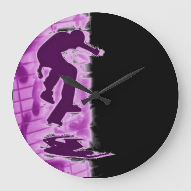 Reloj de pared de patinaje (Anverso)