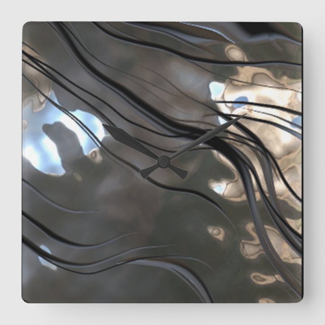 Reloj de pared de patrón Metalizado maleable (Anverso)