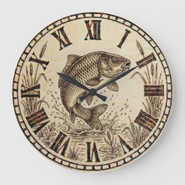 Reloj de pared de peces