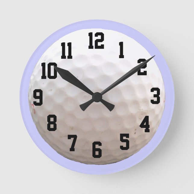 Reloj de pared de pelota de golf (Anverso)