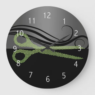 reloj de pared de peluquería