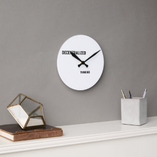 Reloj de pared de pensamiento descentralizado para