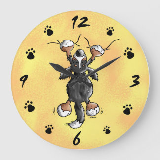 Reloj de pared de perro de montaña de Bernese