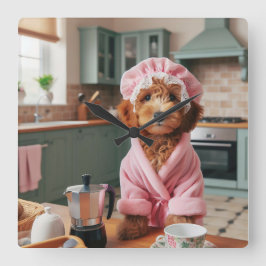 Reloj de pared de perro divertido