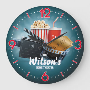 Reloj de pared de Personalizable del cine del
