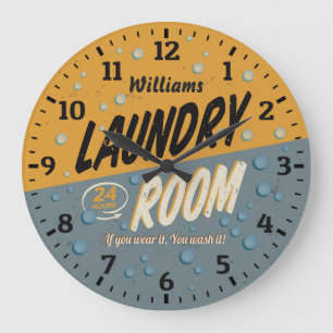 Reloj de pared de Personalizable del lavadero