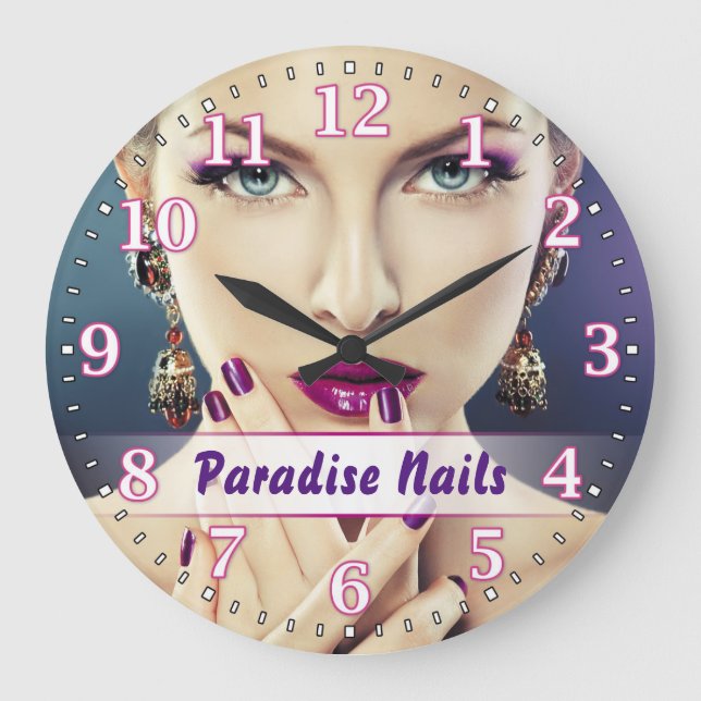 Reloj de pared de Personalizable del salón del (Anverso)