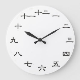 Reloj de pared de Personalizable japonés/kanji