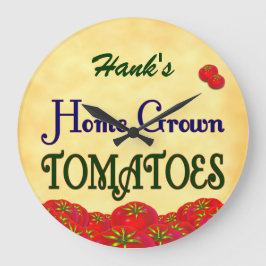 Reloj de pared de Personalizado de tomates de cose