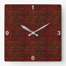 Reloj de pared de perturbación roja