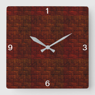 Reloj de pared de perturbación roja