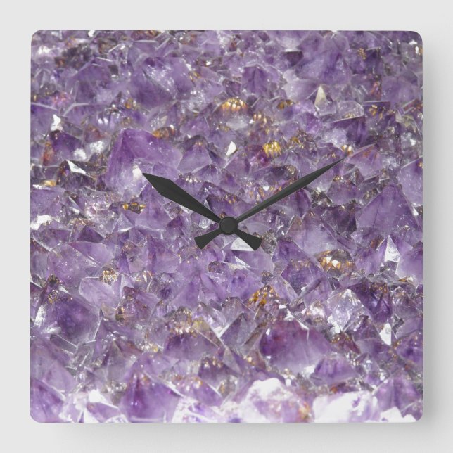 Reloj de pared de piedra Amethyst (Anverso)