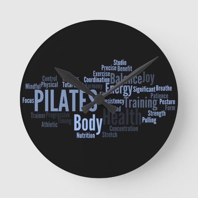 Reloj de pared de PILATES (Anverso)