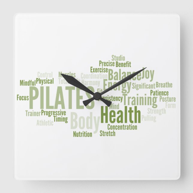 Reloj de pared de PILATES (Anverso)