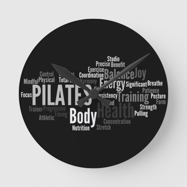 Reloj de pared de PILATES (Anverso)