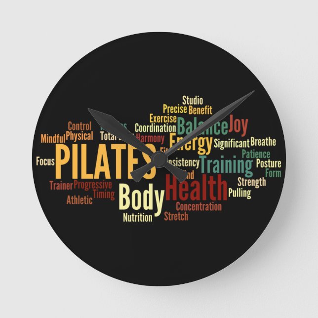 Reloj de pared de PILATES (Anverso)