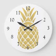 Reloj de pared de piña