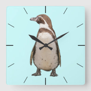 Reloj de pared de pingüino