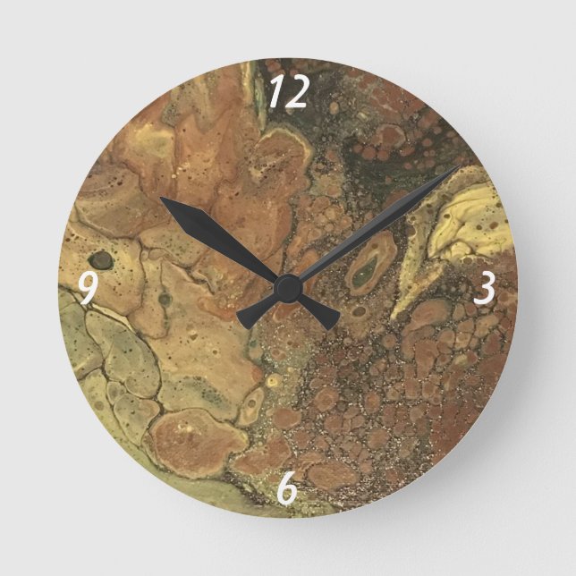 Reloj de pared de pinturas acrílicas (Anverso)