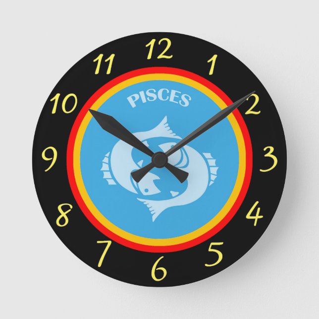 Reloj de pared de Pisces (Anverso)