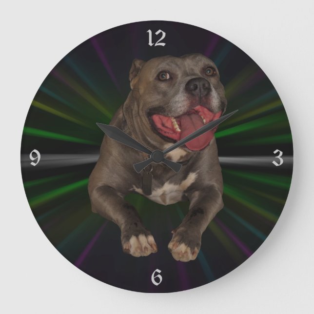 Reloj de pared de Pitbull (Anverso)