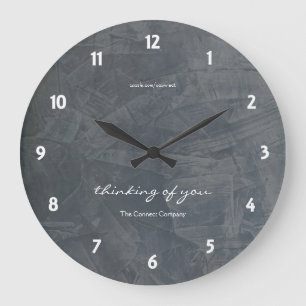 Reloj de pared de pizarra Pensando en ti