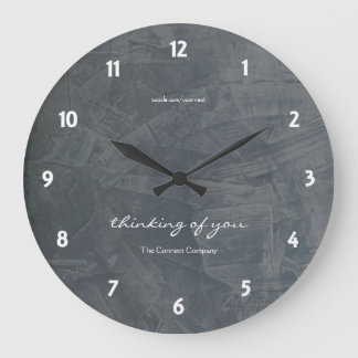 Reloj de pared de pizarra Pensando en ti