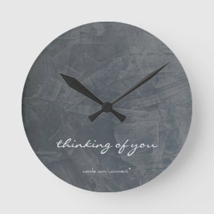 Reloj de pared de pizarra Pensando en ti