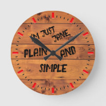 Reloj de pared de 'Plain Jane'